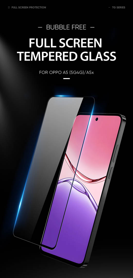 Oppo A5 Pro Tempered Glass Screen Protector - Image 2