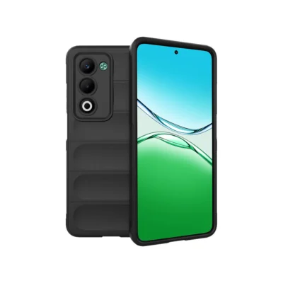 OPPO A5 5G protective case black TPU flannel thickened corners Magic Shield