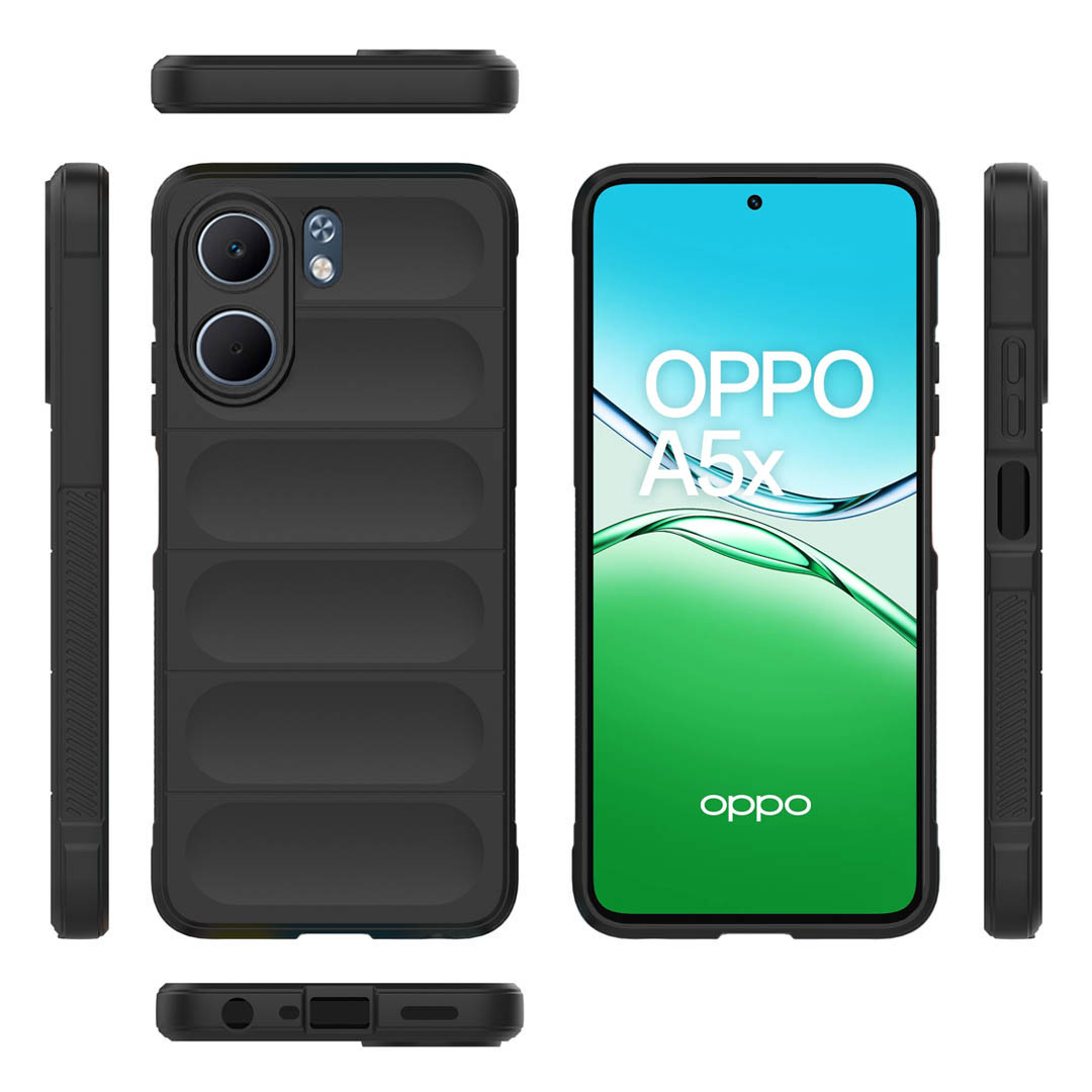 Oppo A5x Full Protective Cover Case - Black | Magic Shield Series - Image 2