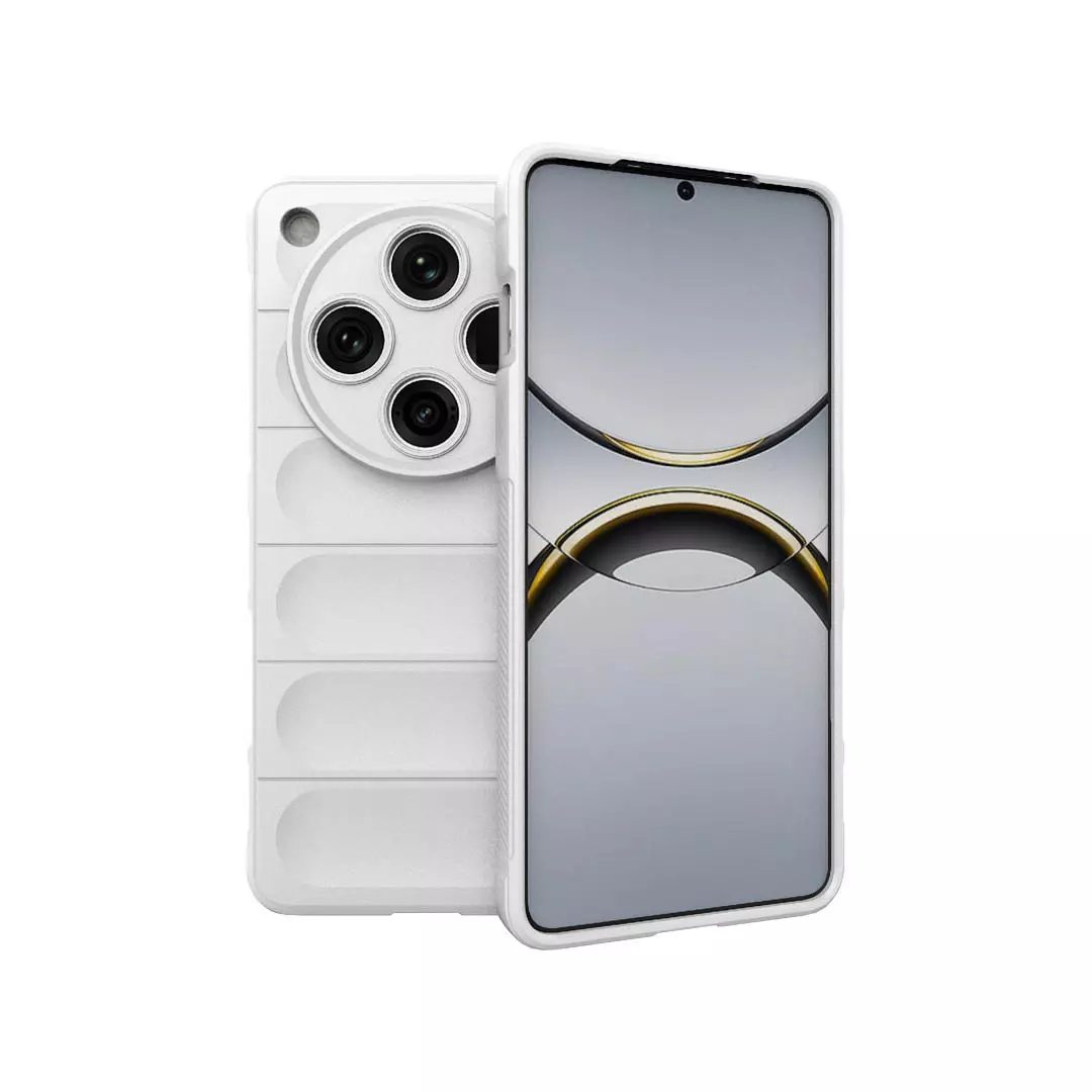 OPPO Find X8 Pro protective case white TPU flannel thickened corners Magic Shield
