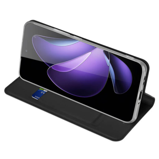 Oppo Reno 13F Wallet Case - Black | Dux Ducis Skin Pro Series - Image 6