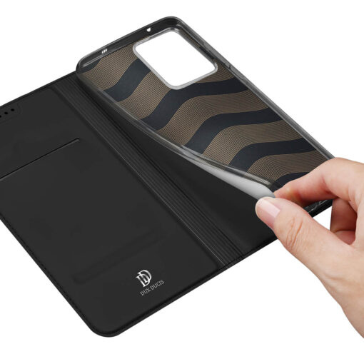 Oppo Reno 13F Wallet Case - Black | Dux Ducis Skin Pro Series - Image 8