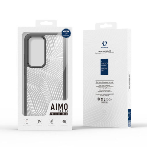 Oppo Reno 12 Protective Back Cover Case - Black | Aimo Series by Dux Ducis - Image 10