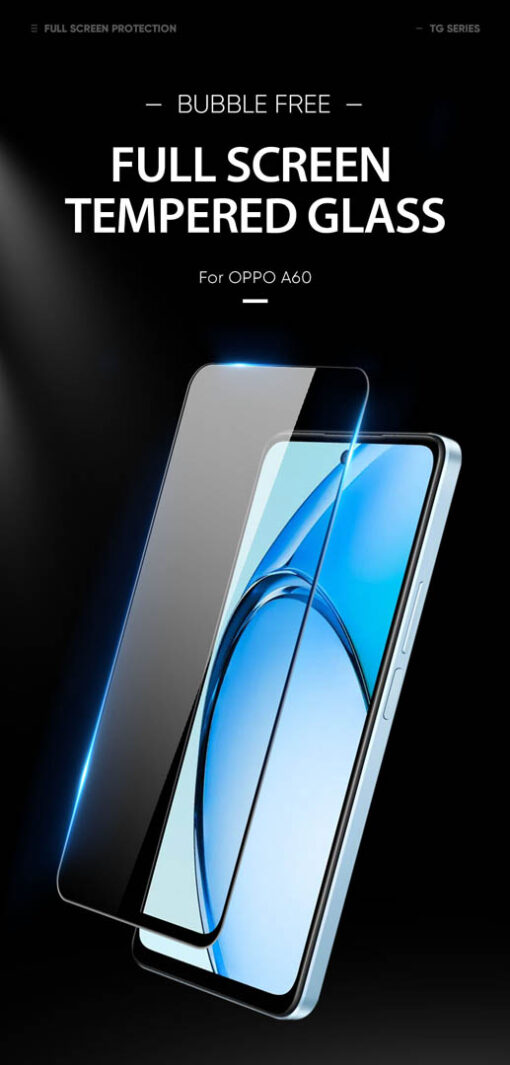 Premium Tempered Glass Protector for Oppo A60 -  Scratch-Resistant, Ultra Clear, Touch Sensitive - Image 2