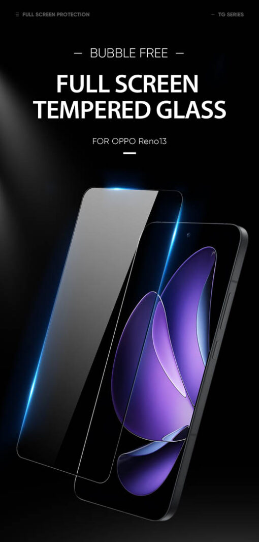 Premium Tempered Glass Protector for Oppo Reno 13F - Scratch-Resistant, Ultra Clear, Touch Sensitive - Image 2