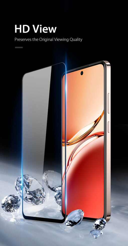 Premium Tempered Glass Protector for Oppo Reno12 F - Scratch-Resistant, Ultra Clear, Touch Sensitive - Image 4