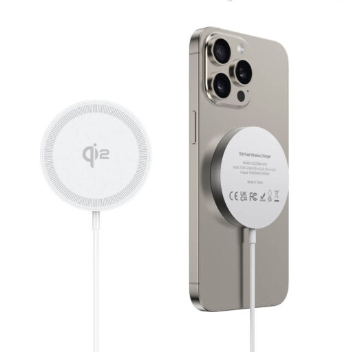Qi2 15W Magnetic Wireless Charger - Ultra-Slim Fast Charger for iPhone | W18 by Duzzona - Image 4
