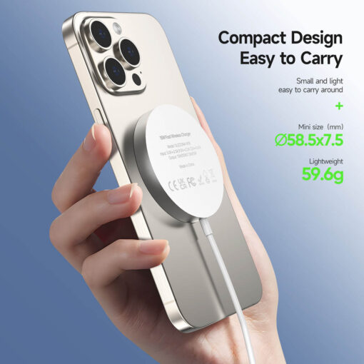 Qi2 15W Magnetic Wireless Charger - Ultra-Slim Fast Charger for iPhone | W18 by Duzzona - Image 12