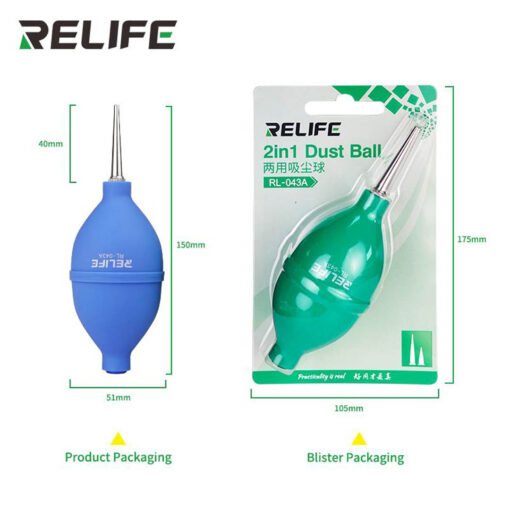 RELIFE RL-043A Dust Cleaner - Portable Air Blower for Electronics - Metal Nozzle, Powerful Airflow - Image 2
