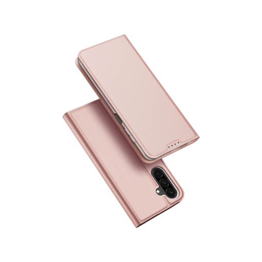 Samsung Galaxy A26 Leather Flip Case with Card Slot - Rose | Skin Pro by Dux Ducis - Image 2