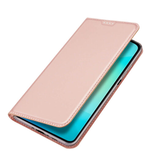 Samsung Galaxy A26 Leather Flip Case with Card Slot - Rose | Skin Pro by Dux Ducis - Image 4