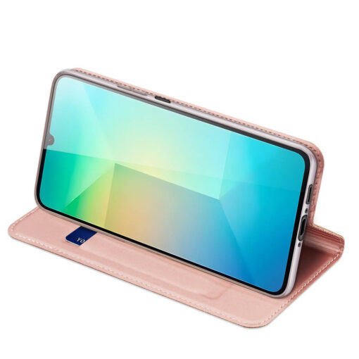 Samsung Galaxy A26 Leather Flip Case with Card Slot - Rose | Skin Pro by Dux Ducis - Image 5