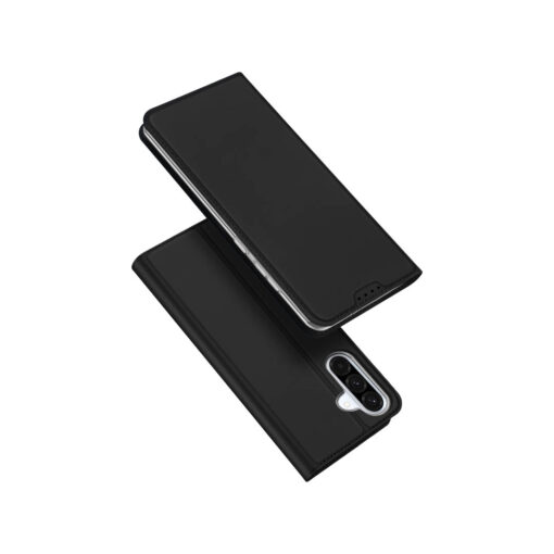 Samsung Galaxy A36 / A56 Leather Flip Case with Card Slot - Black | Skin Pro by Dux Ducis - Image 2