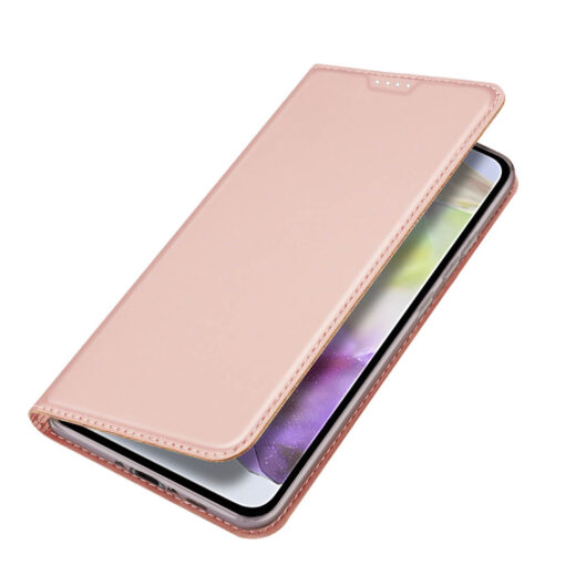 Samsung Galaxy A36 / A56 Leather Flip Case with Card Slot - Rose | Skin Pro by Dux Ducis - Image 4
