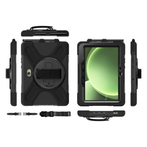 Samsung Galaxy Tab Active Pro / Active 4 Pro / Active 5 Pro 10.1" Full Body Protection with Kickstand, Hand and Shoulder Straps - Image 2