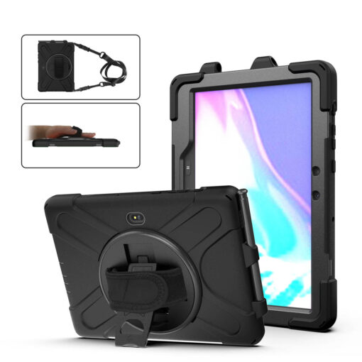 Samsung Galaxy Tab Active Pro / Active 4 Pro / Active 5 Pro 10.1" Full Body Protection with Kickstand, Hand and Shoulder Straps - Image 3