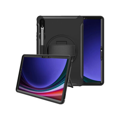 Samsung Galaxy Tab S10 Ultra rugged heavy duty case NZ with hand strap and kickstand