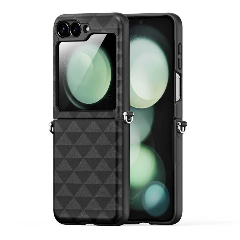 Samsung Galaxy Z Flip 6 Folding Folio Case Black Dux Ducis Fitt Series
