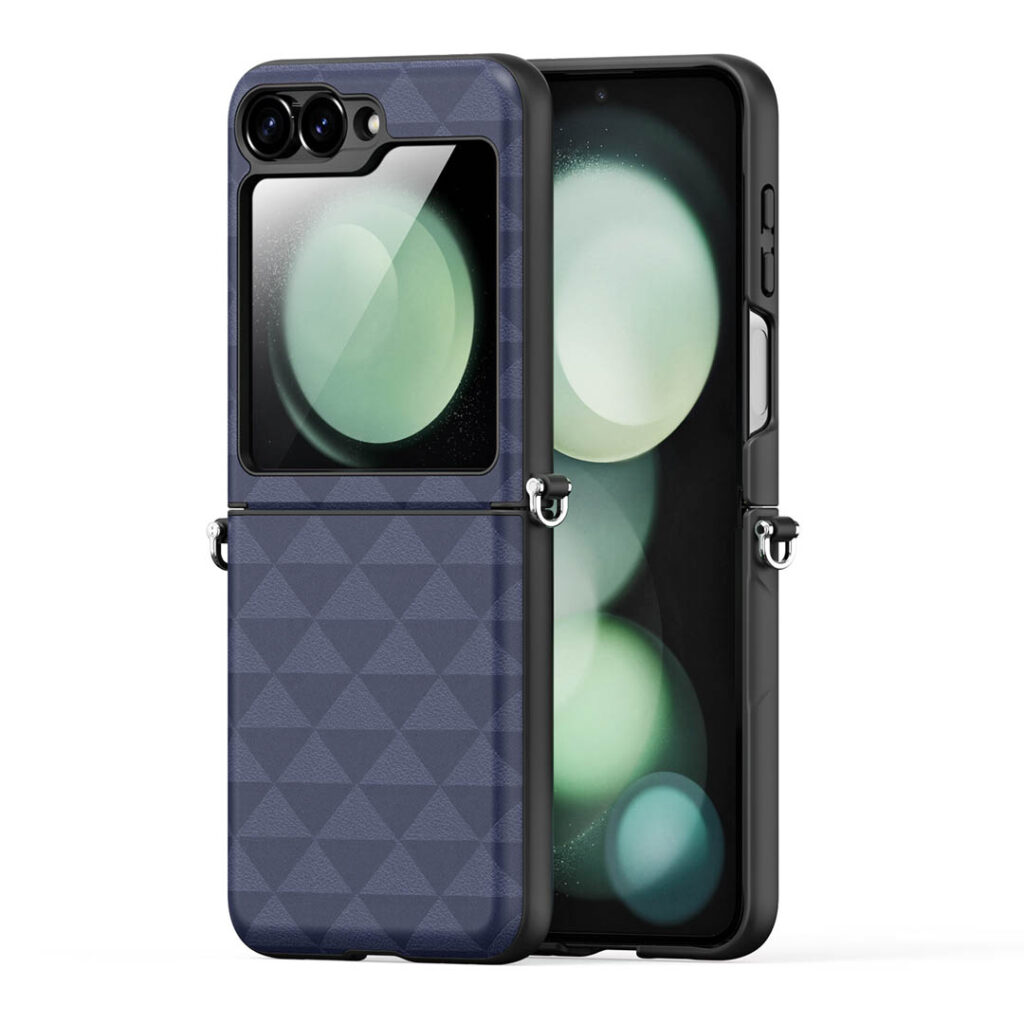 Samsung Galaxy Z Flip 6 Folding Folio Case Blue Dux Ducis Fitt Series