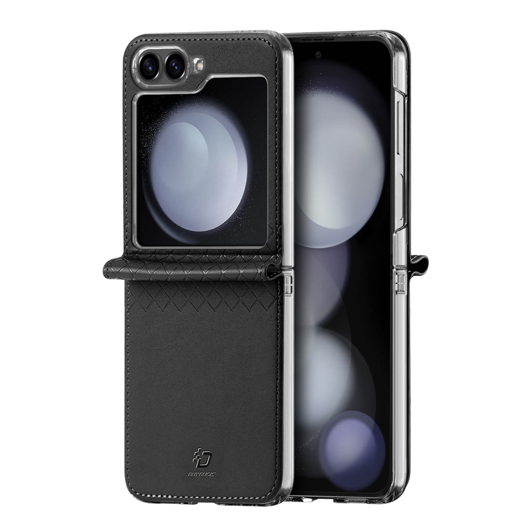 Samsung Galaxy Z Flip 6 Folio Case - Black | Fitt Series by Dux Ducis - Image 2