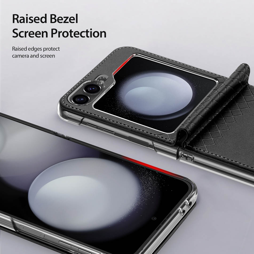 Samsung Galaxy Z Flip 6 Folio Case - Black | Fitt Series by Dux Ducis - Image 10