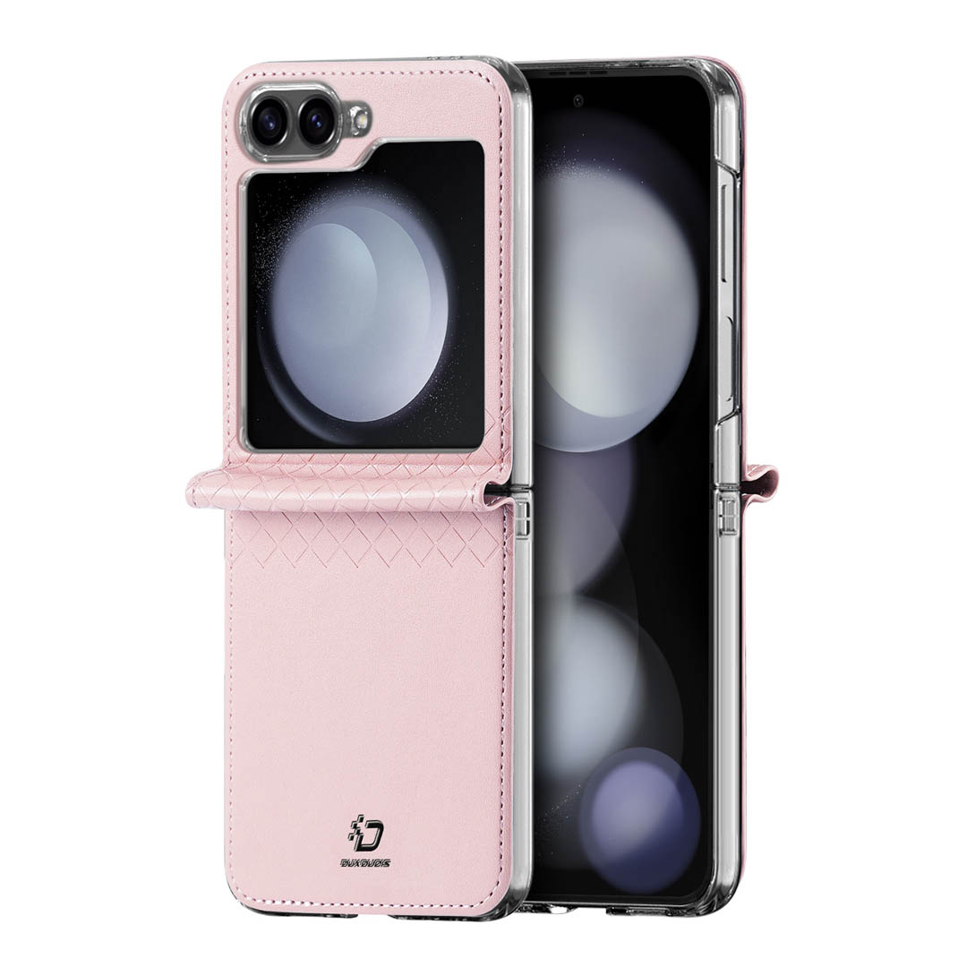 Samsung Galaxy Z Flip 6 Folio Case - Pink | Fitt Series by Dux Ducis - Image 2