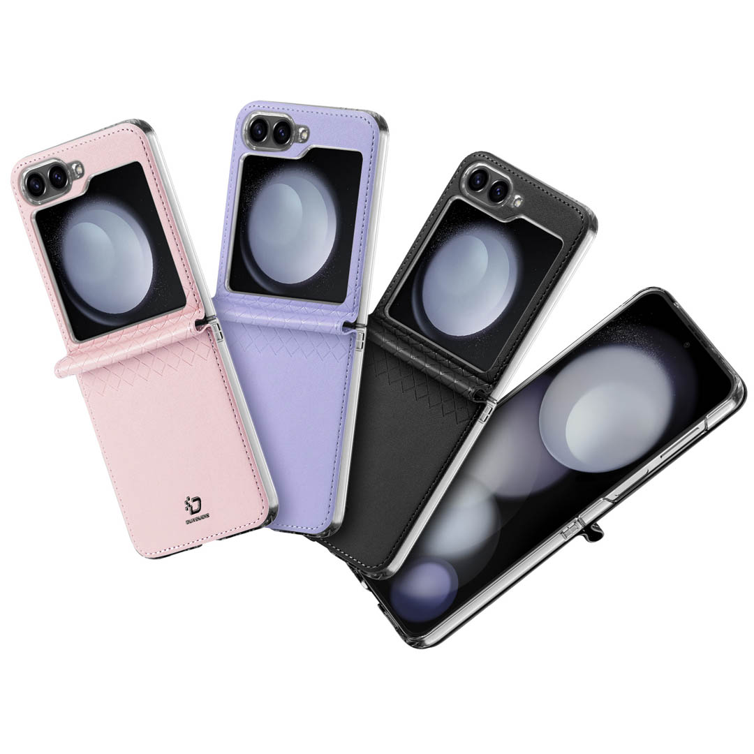 Samsung Galaxy Z Flip 6 Folio Case - Pink | Fitt Series by Dux Ducis - Image 4