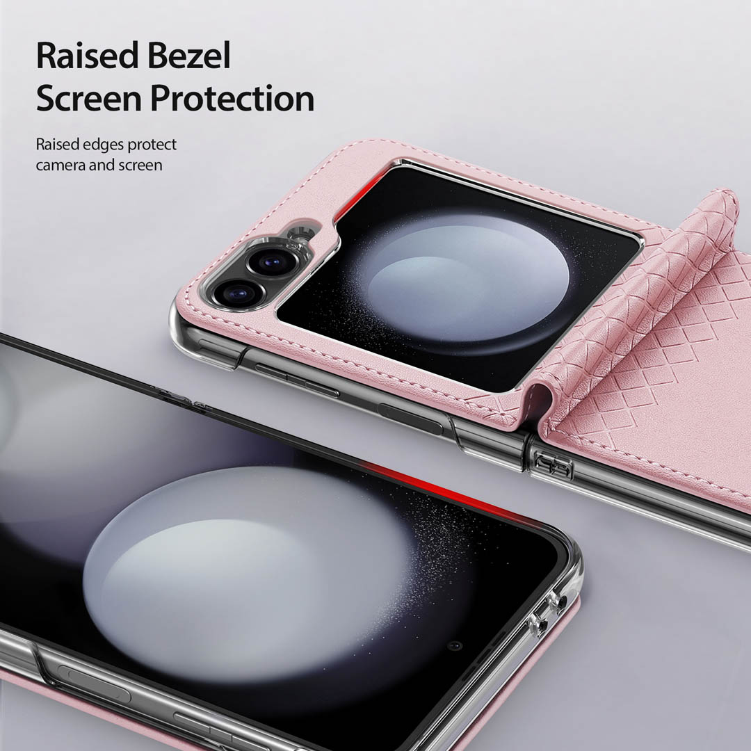 Samsung Galaxy Z Flip 6 Folio Case - Pink | Fitt Series by Dux Ducis - Image 10