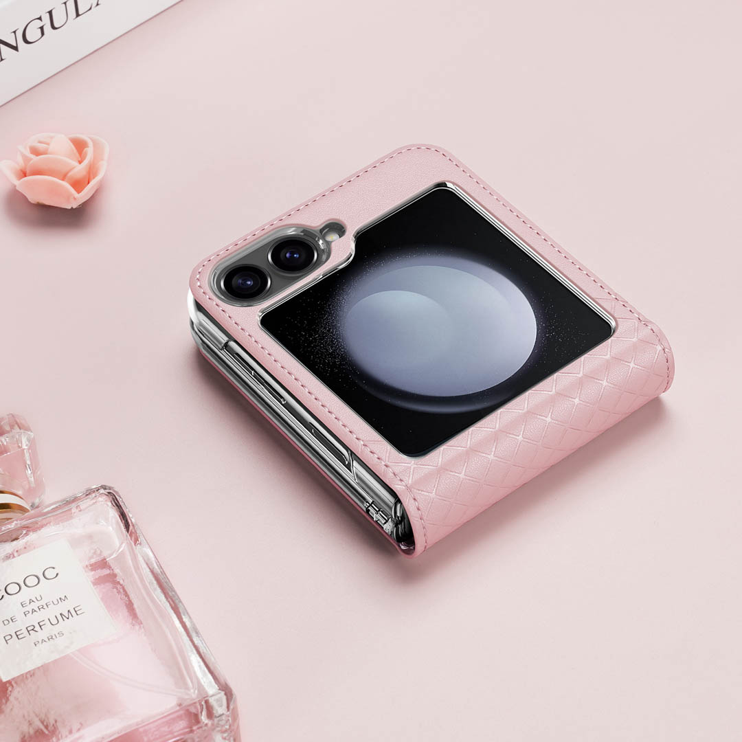 Samsung Galaxy Z Flip 6 Folio Case - Pink | Fitt Series by Dux Ducis - Image 12