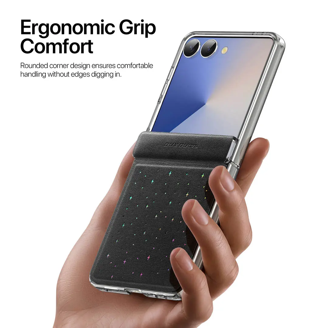 Samsung Galaxy Z Flip 7 Glitter Star Case Black by Dux Ducis - Image 6