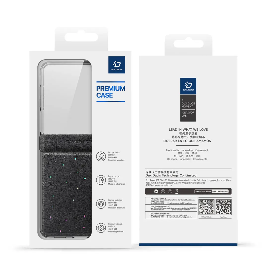 Samsung Galaxy Z Flip 7 Glitter Star Case Black by Dux Ducis - Image 12