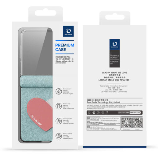 Samsung Galaxy Z Flip 7 Foldable Case - Teal Heart | LUVY Series by Dux Ducis - Image 8