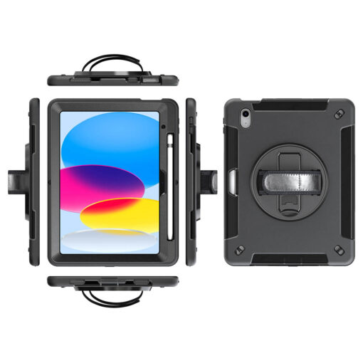 iPad 10 (10th Gen.) / 11 (11th A16) Heavy Duty Protective Case - Shockproof, Kickstand, Pencil Holder - Image 2