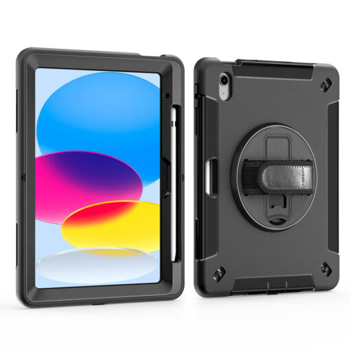 iPad 10 (10th Gen.) / 11 (11th A16) Heavy Duty Protective Case - Shockproof, Kickstand, Pencil Holder - Image 3
