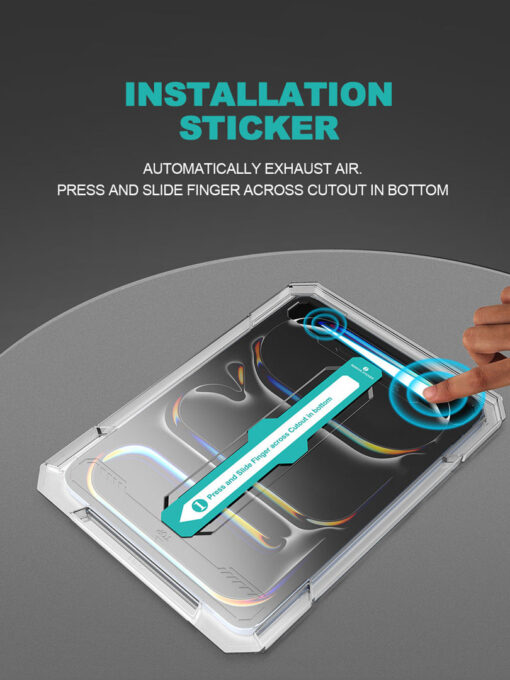 iPad Air 13” 2024 Tempered Glass Screen Protector - Easy Install - Image 3