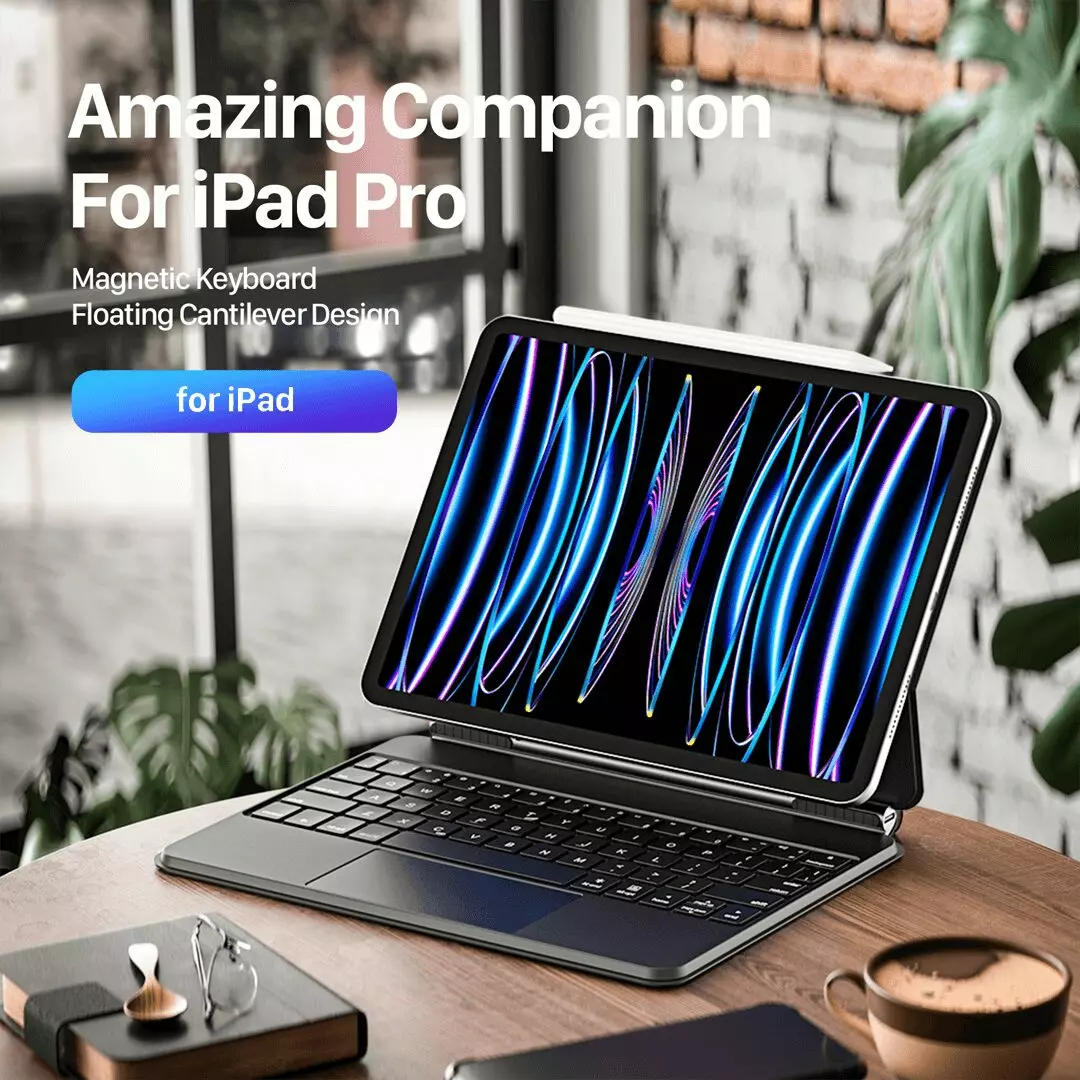 iPad Air 11-inch M4 Magnetic Floating Keyboard Case by Dux Ducis - Image 3