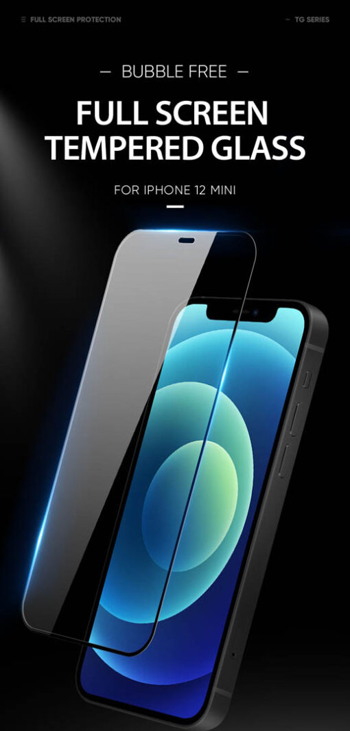 iPhone 12 Mini Tempered Glass Screen Protector - Anti-Scratch, Case-Friendly, HD Clear - Image 2