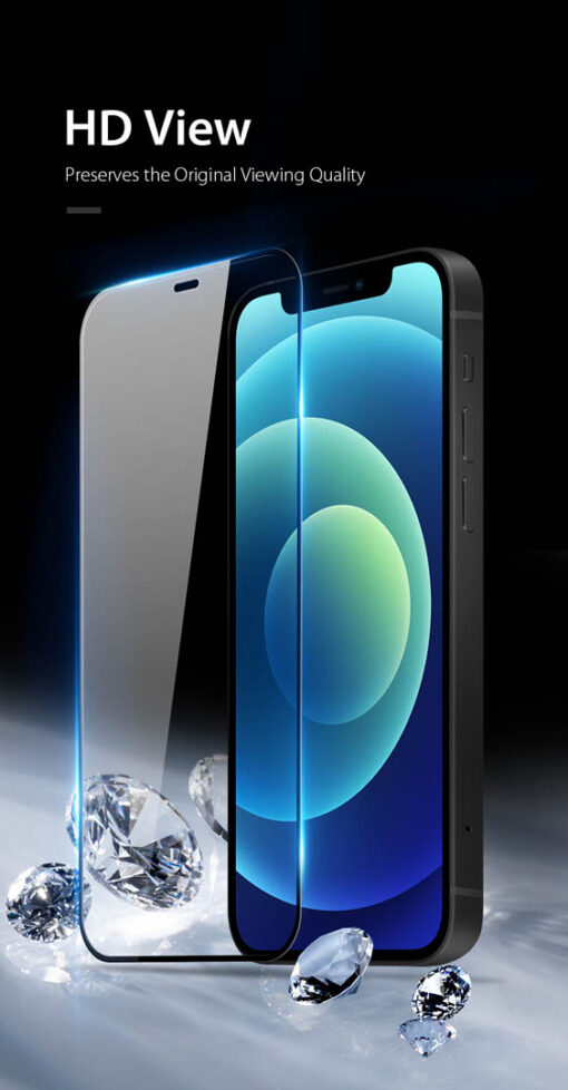 iPhone 12 Mini Tempered Glass Screen Protector - Anti-Scratch, Case-Friendly, HD Clear - Image 4