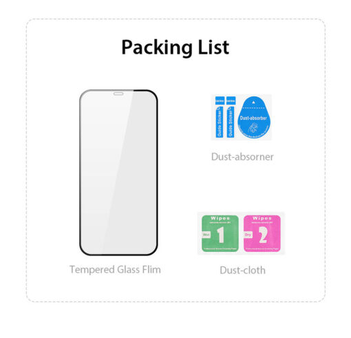 iPhone 12 Mini Tempered Glass Screen Protector - Anti-Scratch, Case-Friendly, HD Clear - Image 10