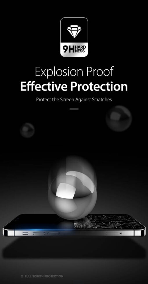 iPhone 12 Pro Max Tempered Glass Screen Protector - Anti-Scratch, Case-Friendly, HD Clear - Image 3