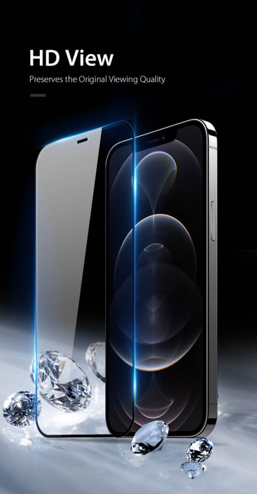 iPhone 12 Pro Max Tempered Glass Screen Protector - Anti-Scratch, Case-Friendly, HD Clear - Image 4