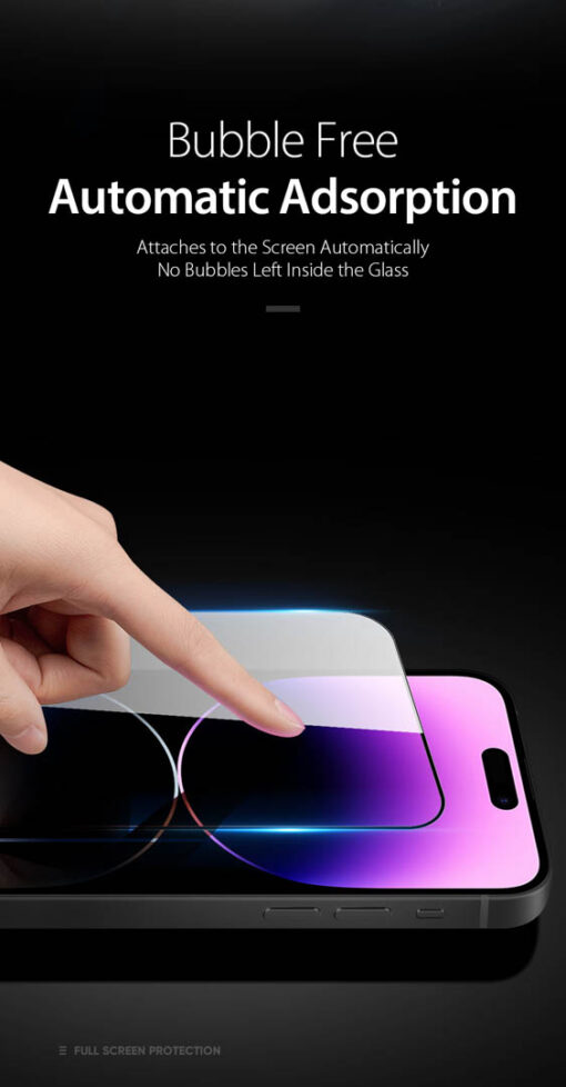 iPhone 14 Pro Tempered Glass Screen Protector - Anti-Scratch, Case-Friendly, HD Clear - Image 4