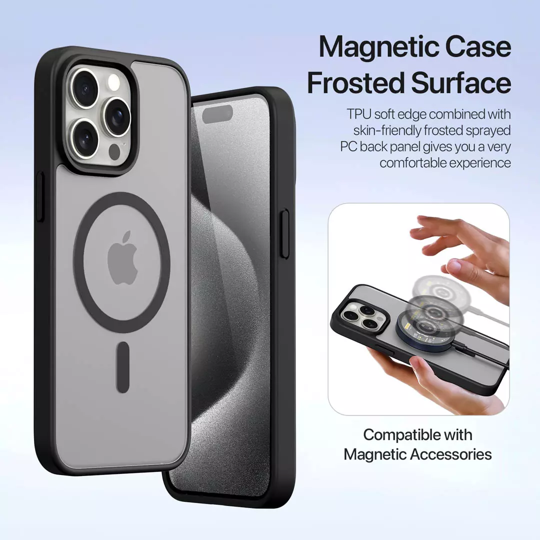 iPhone 15 Pro Max Magnetic Wallet Case Black by Dux Ducis - Image 6
