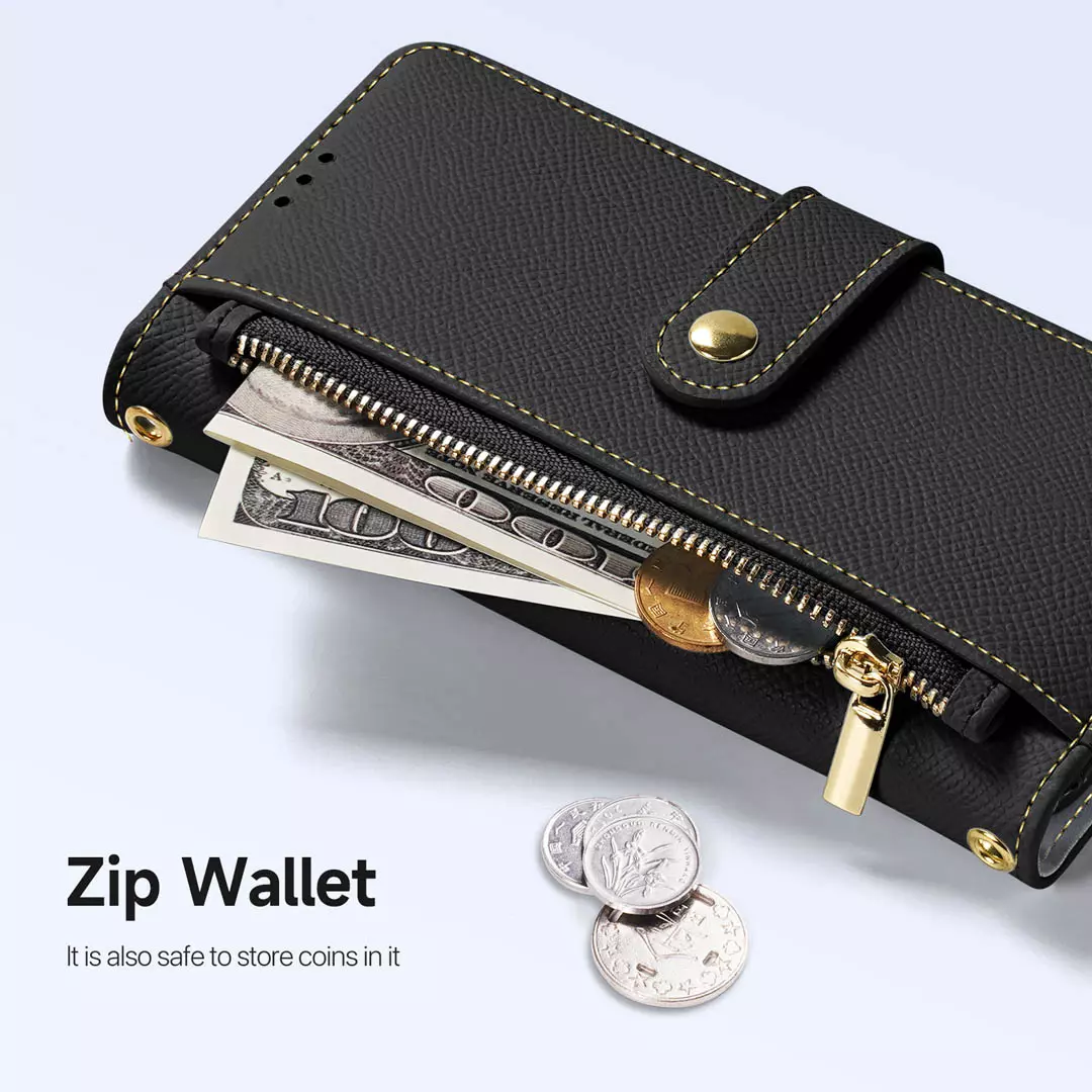 iPhone 15 Pro Max Magnetic Wallet Case Black by Dux Ducis - Image 8