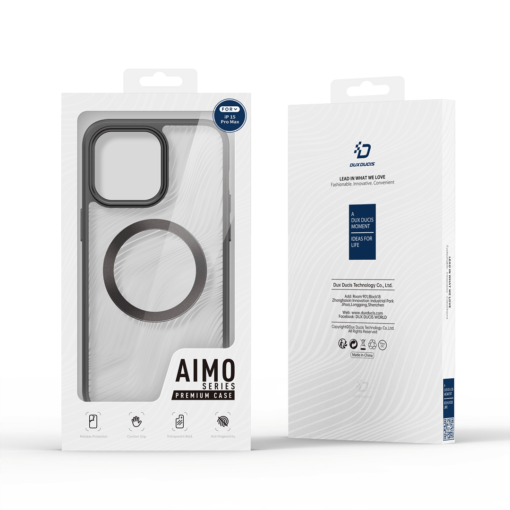 DUX DUCIS Aimo Mag Series iPhone 15 Pro Max Case - Magnetic Charging, Slim Shockproof Design - Image 9