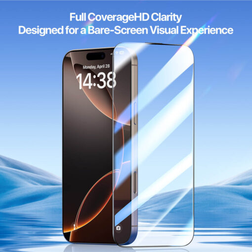 iPhone 16 Pro Max Tempered Glass Screen Protector with Auto-Alignment Kit - Roga Series by Dux Ducis - Image 3
