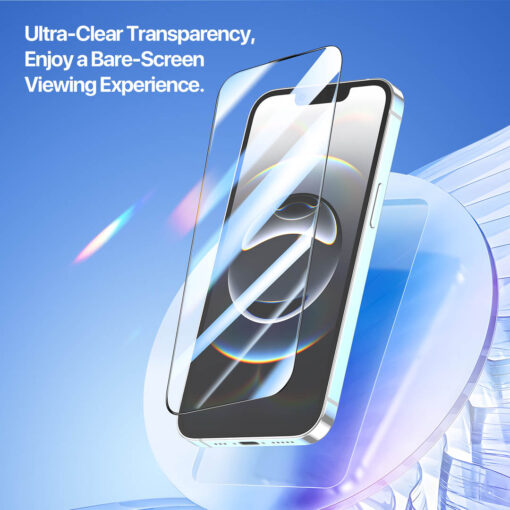 iPhone 16e / 14 / 13 / 13 Pro Tempered Glass Screen Protector with Dust-Free Alignment Kit - Image 4