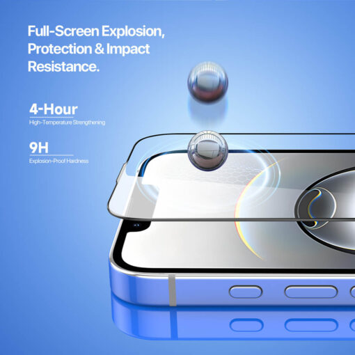 iPhone 16e / 14 / 13 / 13 Pro Tempered Glass Screen Protector with Dust-Free Alignment Kit - Image 7