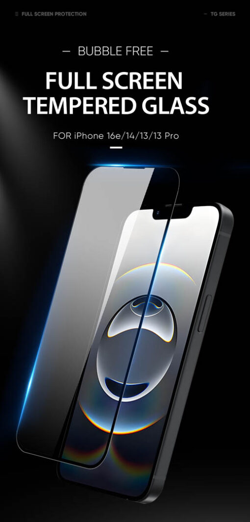 iPhone 16e/14/13/13 Pro Tempered Glass Screen Protector with Auto-Alignment Kit - Roga Series by Dux Ducis - Image 2