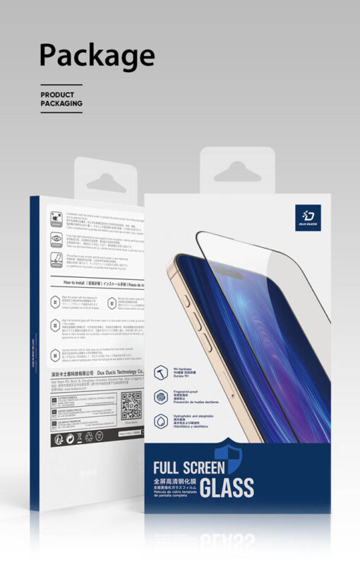 iPhone 16e/14/13/13 Pro Tempered Glass Screen Protector with Auto-Alignment Kit - Roga Series by Dux Ducis - Image 11
